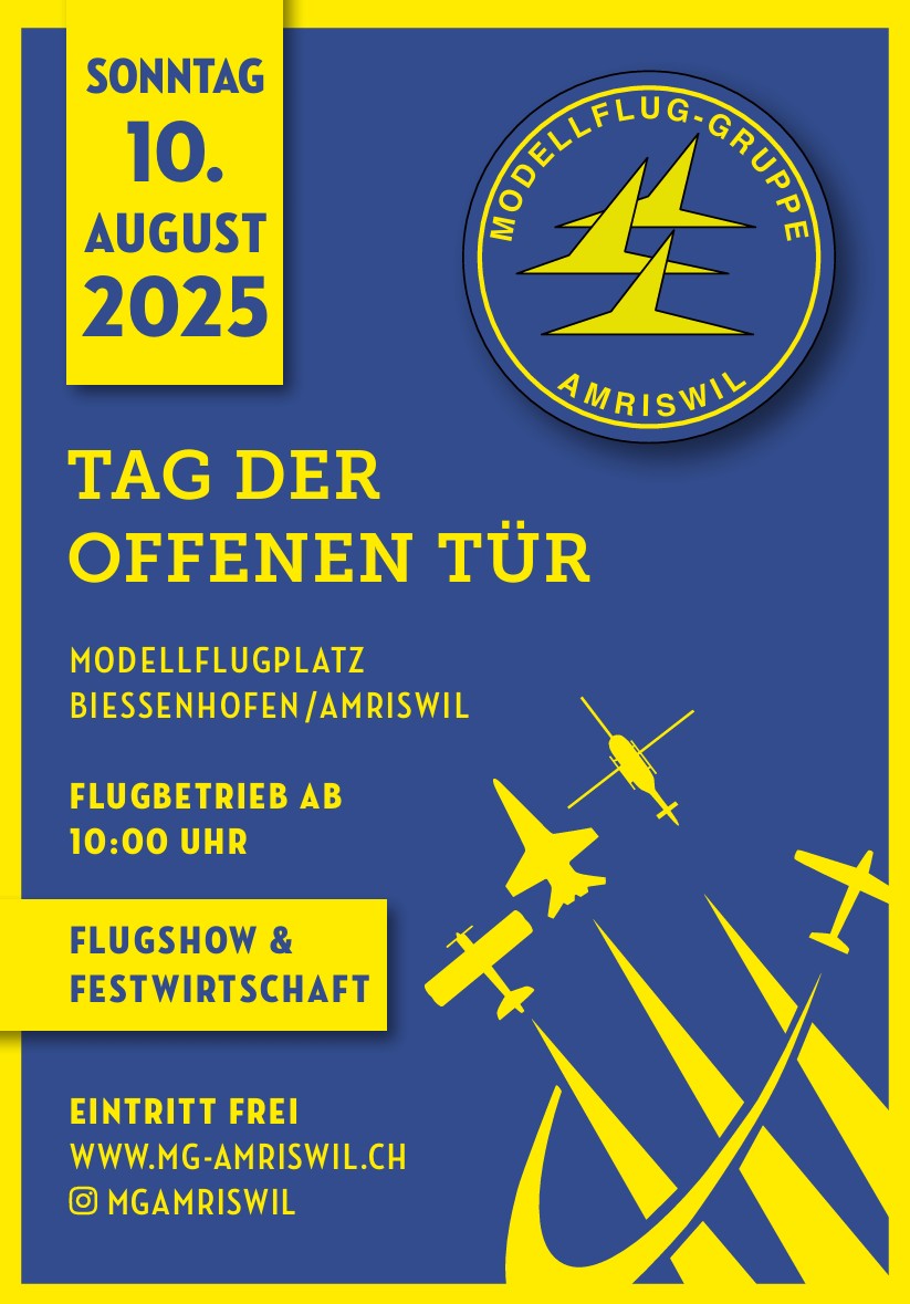 Tag der Offenen Tür der Modellfluggruppe Amriswil